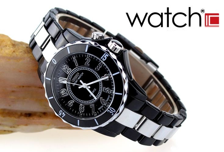 นาฬิกาข้อมือผู้หญิง สาย Stainless Steel กันน้ำได้ สีดำ หน้าปัดเรืองแสงได้ no 216203_1