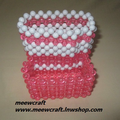 กล่องลูกปัดเอนกประสงค์ #16-001 ก้น 3.1"x3.5 สูง3.5"