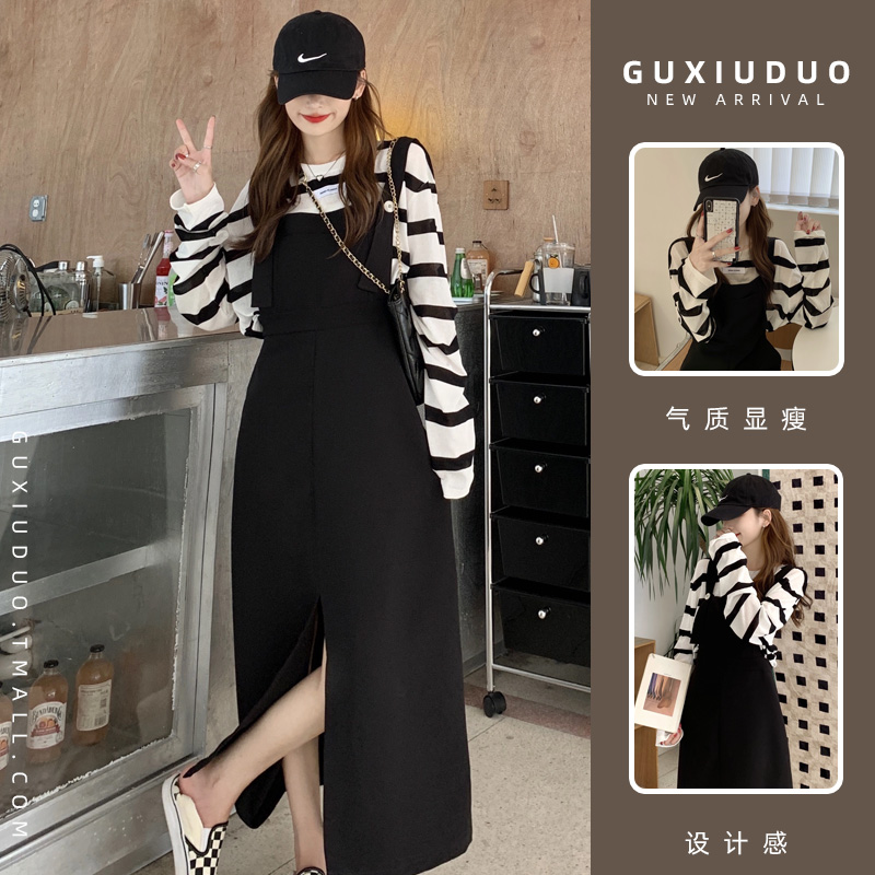 เดรสแขนสั้นมีไซส์L-4XLอก38-47นิ้ว