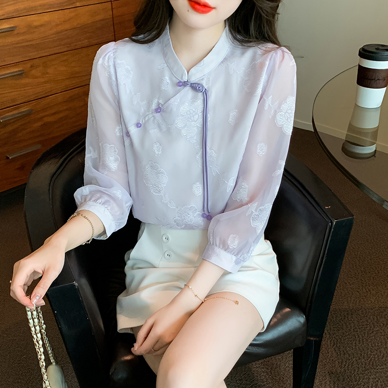 เสื้อเชิ้ตผู้หญิงใส่ทํางาน 390 บาทต่อชิ้น ฟรีค่าจัดส่ง