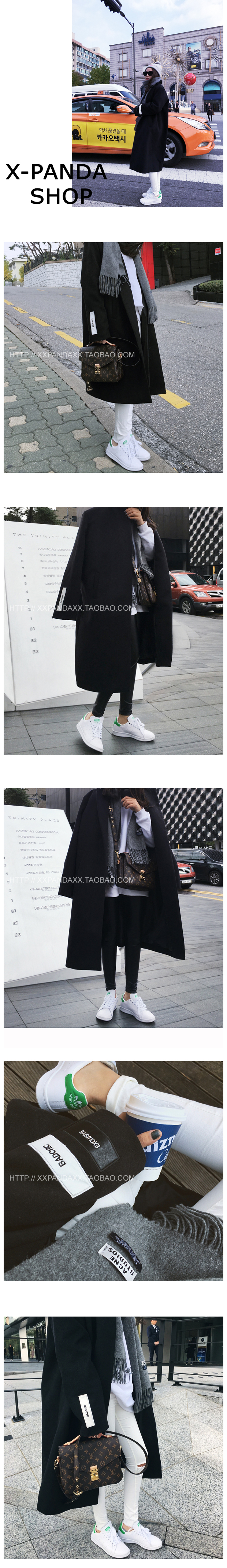 เสื้อโค้ทกันหนาว สไตล์เกาหลี ตัวโคล่ง สีดำ ผ้าวูลหนา ทรงสวย บุซับในกันลม พร้อมส่งจ้า same pic