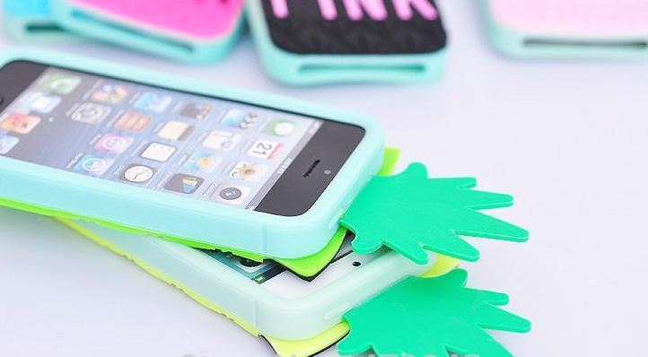 เคส iPhone 5s 5 5g 4s 4 4g เคส 3D เคส วิคตอเรีย ซีเคร็ท ซิลิโคน แท้ อย่างดี หนานุ่ม เคส Victorias Secret ลายสัปปะรด 125305