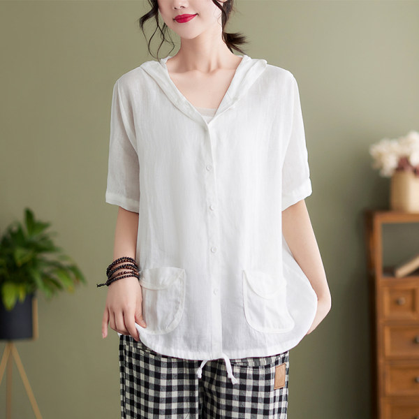เสื้อลินิน แบบเสื้อสวยๆ เสื้อผ้าฝ้ายลินิน เสื้อเชิ้ตผ้าลินิน BY LININ