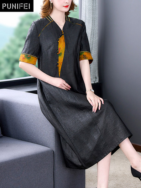 เดรสวัยผู้ใหญ่40-60ปี เดรสคุณแม่ ชุดเดรสทำงานวัยผู้ใหญ่ แบรนด์ MAMA DRESS