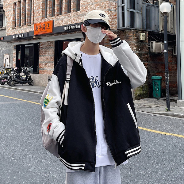 เสื้อแจ็คเก็ตเบสบอล เสื้อคลุม เสื้อแขนยาวสไตล์เกาหลี
