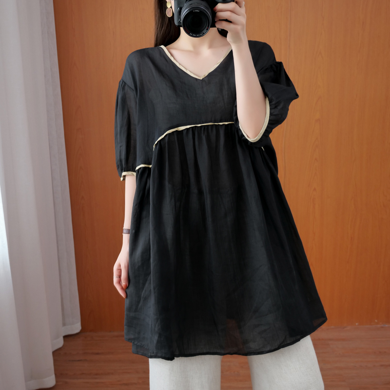 เสื้อลินิน เสื้อผ้าฝ้ายลินิน เสื้อเชิ้ตผ้าลินิน