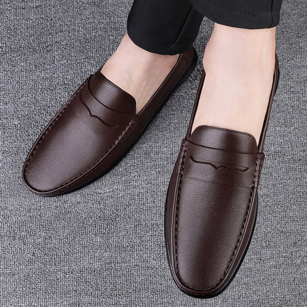 รองเท้าหนังผู้ชาย มีไซส์39-44 รองเท้าโลฟเฟอร์ชาย Slip-On Shoes