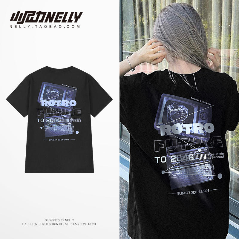 เสื้อยืดคอกลม ผู้ชาย เสื้อยืดผู้ชายเกาหลี เสื้อยืดเกาหลี แบรนด์ NELLY
