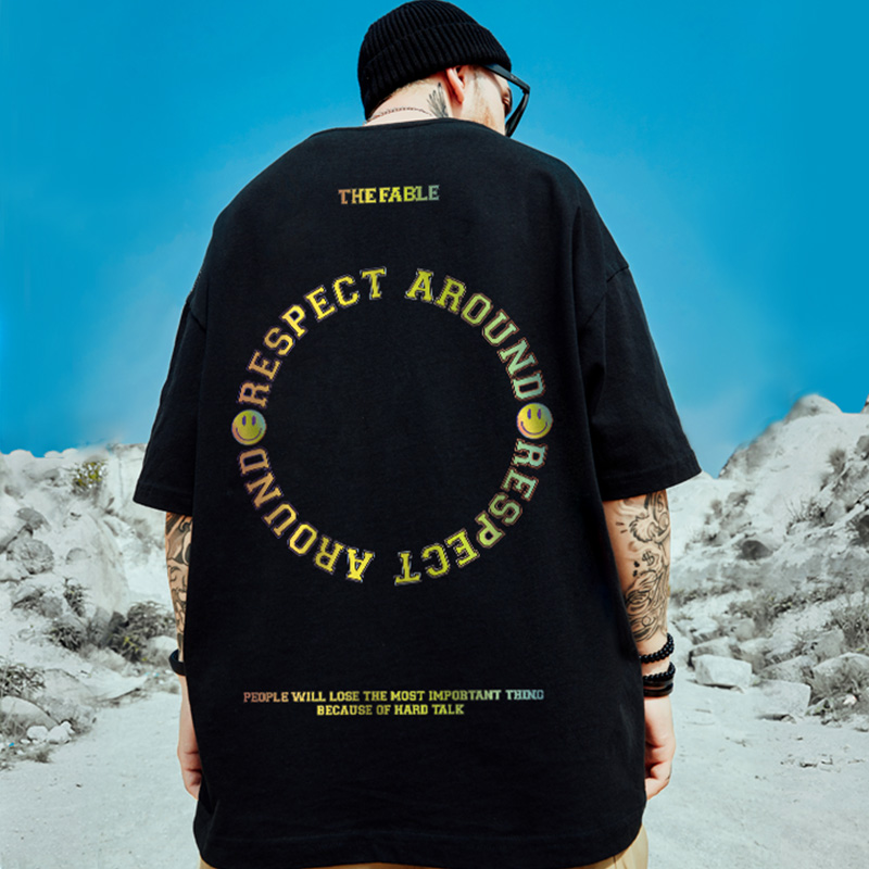เสื้อยืดผู้ชายอ้วน S-5XL(อกเสื้อ39-51นิ้ว)
