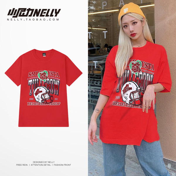 เสื้อยืดคอกลม ผู้ชาย เสื้อยืดผู้ชายเกาหลี เสื้อยืดเกาหลี แบรนด์ NELLY