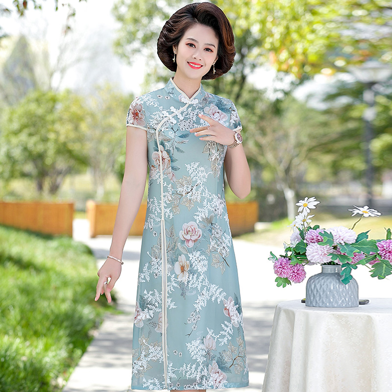 เดรสวัยผู้ใหญ่40-60ปี เดรสคุณแม่ ชุดเดรสทำงานวัยผู้ใหญ่ แบรนด์ MAMA DRESS