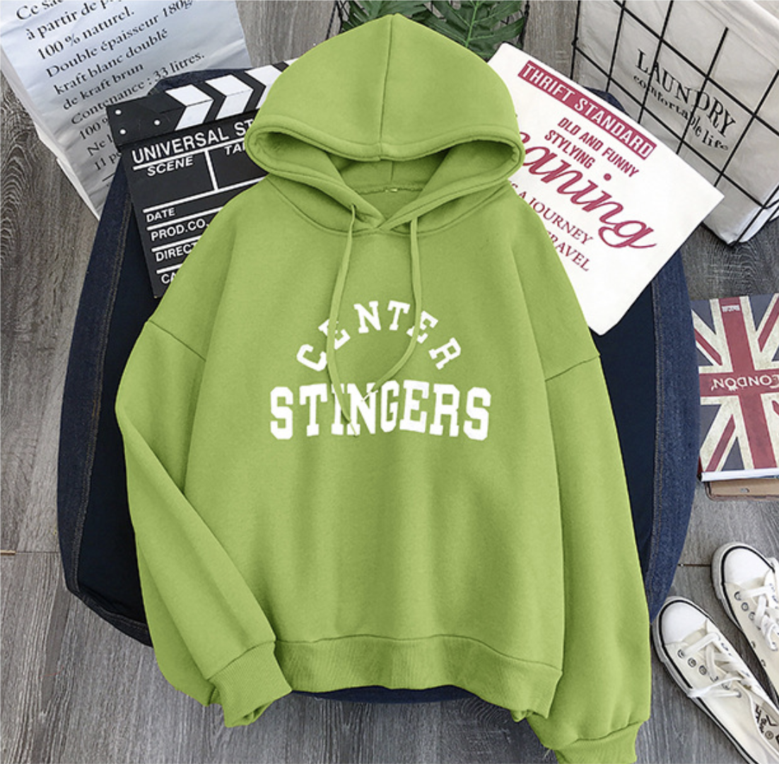 เสื้อกันหนาวฮู้ดดี้ แฟชั่นเกาหลี สกรีนลายน่ารัก ผ้าเนื้อนุ่ม ด้านในเป็นผ้าสำลี กันหนาวได้จ้า พร้อมส่ง งานจริงในภาพสุดท้าย