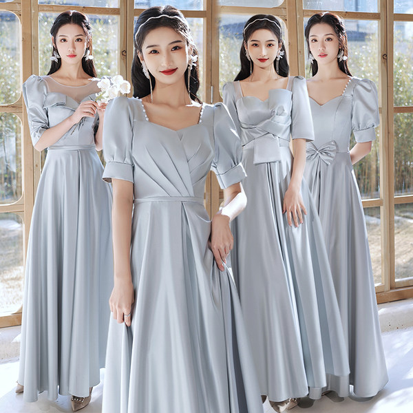 ชุดเพื่อนเจ้าสาวสีฟ้า ชุดเพื่อนเจ้าสาว ชุดไปงานแต่งงาน