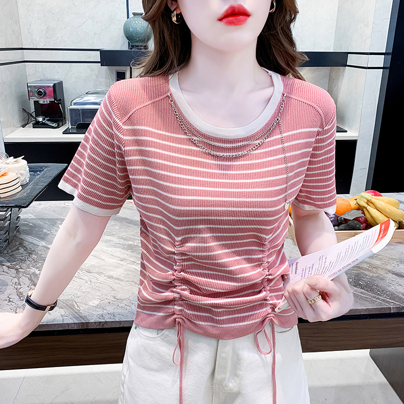 เสื้อผ้าวัยรุ่นเกาหลี เสื้อยืดวัยรุ่นผู้หญิง มีขนาด S M L XL