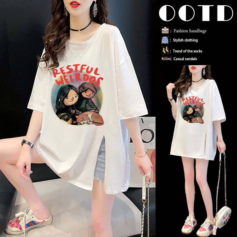 เสื้อยืดคนอ้วนแบบโอเวอร์ไซส์แบบ ulzzang fashion สนใจทักแชท