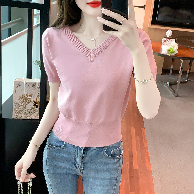 เสื้อผ้าวัยรุ่นเกาหลี เสื้อยืดวัยรุ่นผู้หญิง มีขนาด S M L XL
