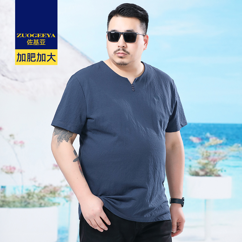 เสื้อยืดผู้ชายอ้วน XL-8XL น้ำหนักผู้สวม 60-150 กิโลกรัม