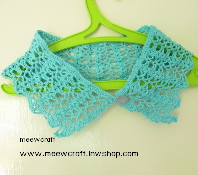 ปกเสื้อโครเชต์ รหัสCRR009 ขนาด3.5"x23"