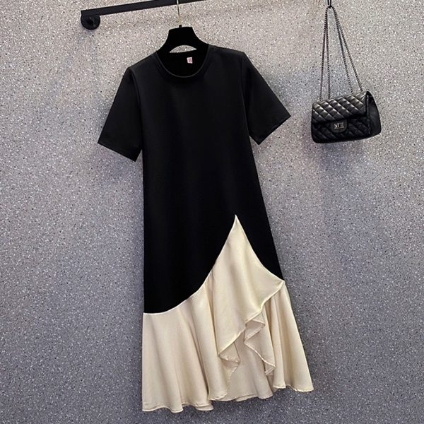เดรสคนอ้วน เดรสสาวอวบ ชุดเดรสคนอ้วนวัยรุ่น BY PLUS SIZE Girl