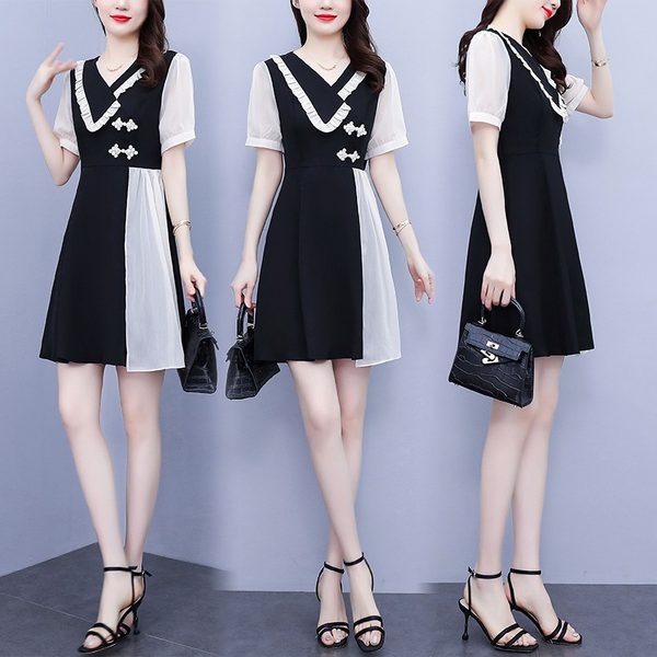 เดรสคนอ้วน เดรสสาวอวบ ชุดเดรสคนอ้วนวัยรุ่น BY PLUS SIZE Girl