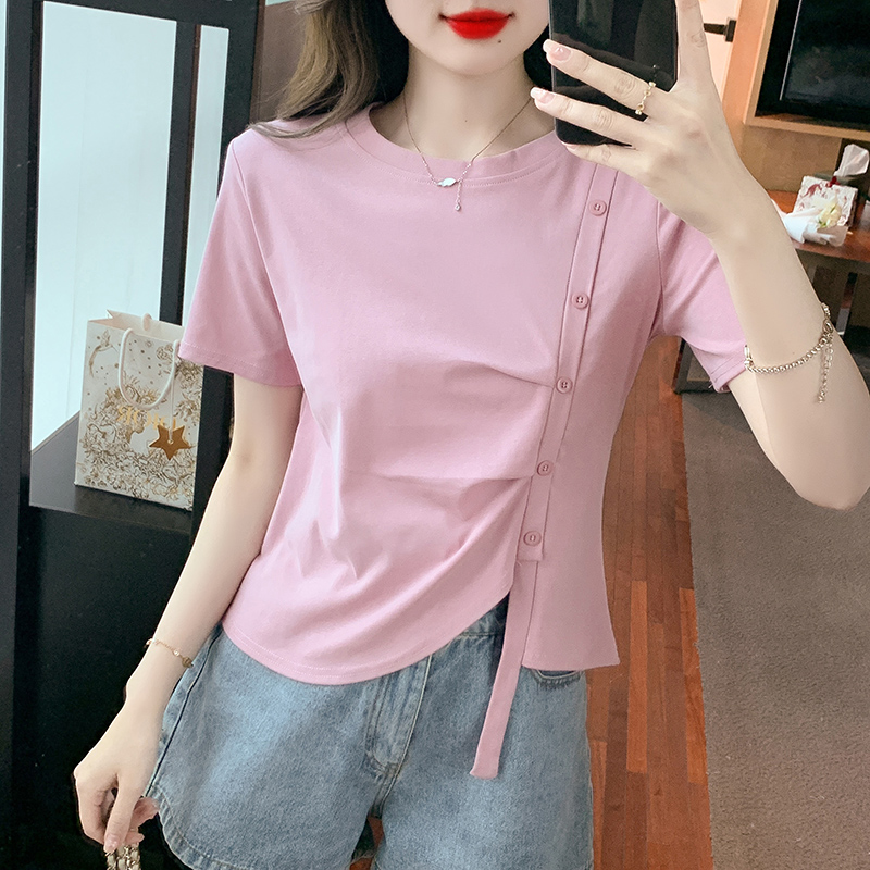 เสื้อผ้าวัยรุ่นเกาหลี เสื้อยืดวัยรุ่นผู้หญิง มีขนาด S M L XL