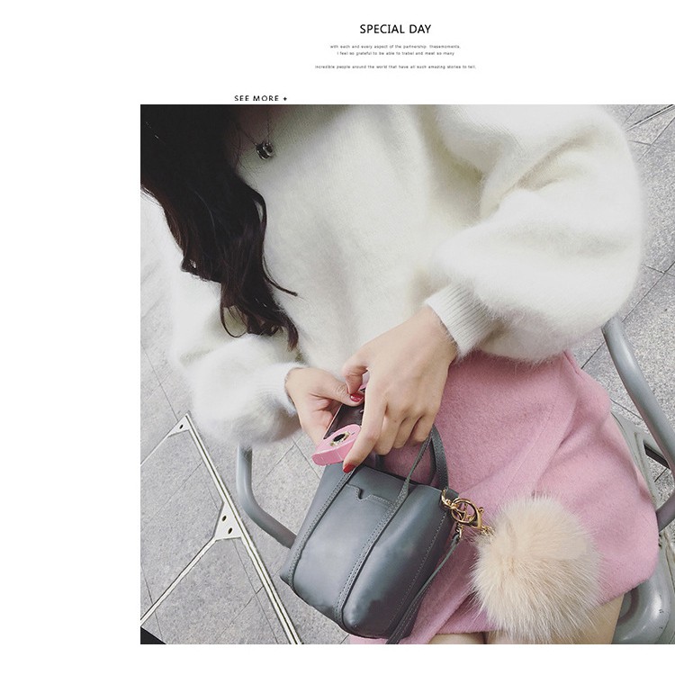 เสื้อแขนยาว ขนนุ่มมากกกก สไตล์เกาหลี สาวหวานพลาดไม่ได้ ขาว