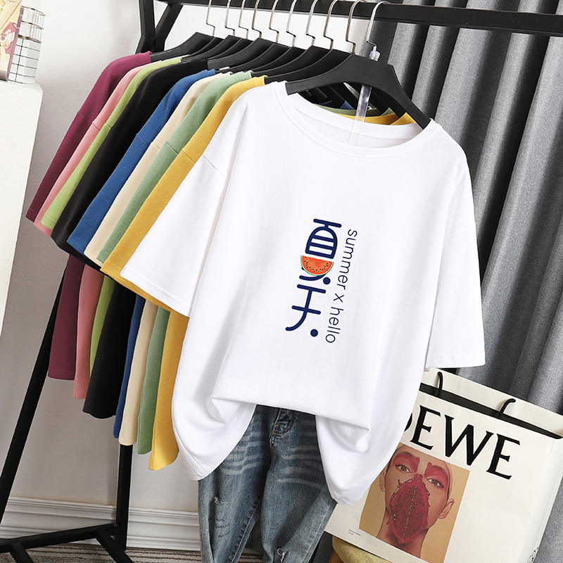 เสื้อโอเวอร์ไซส์เกาหลี เสื้อยืดพลัสไซส์ เสื้อยืดคนอ้วน เสื้อยืดโอเวอร์ไซส์ผู้หญิง