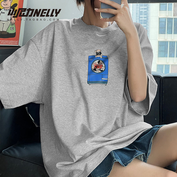 เสื้อยืดคอกลม ผู้ชาย เสื้อยืดผู้ชายเกาหลี เสื้อยืดเกาหลี แบรนด์ NELLY