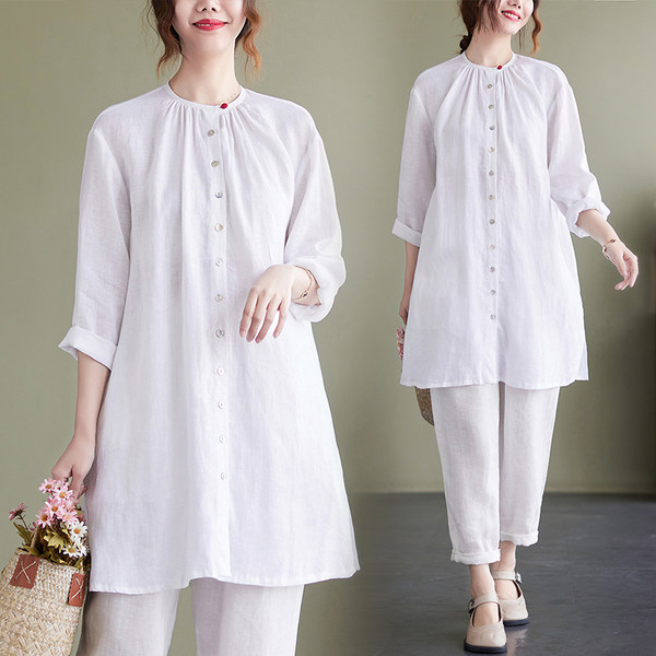 เสื้อลินิน แบบเสื้อสวยๆ เสื้อผ้าฝ้ายลินิน เสื้อเชิ้ตผ้าลินิน BY LININ