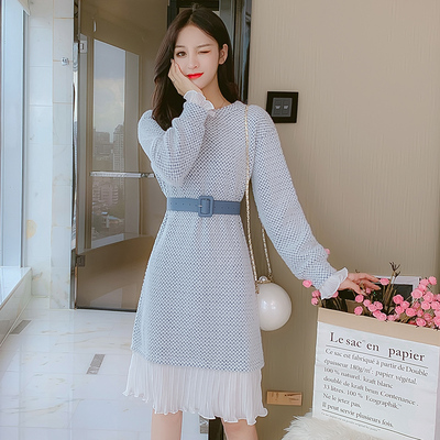 เดรสวัยรุ่น เดรสลูกไม้ชีฟอง By Meiyi women's clothing
