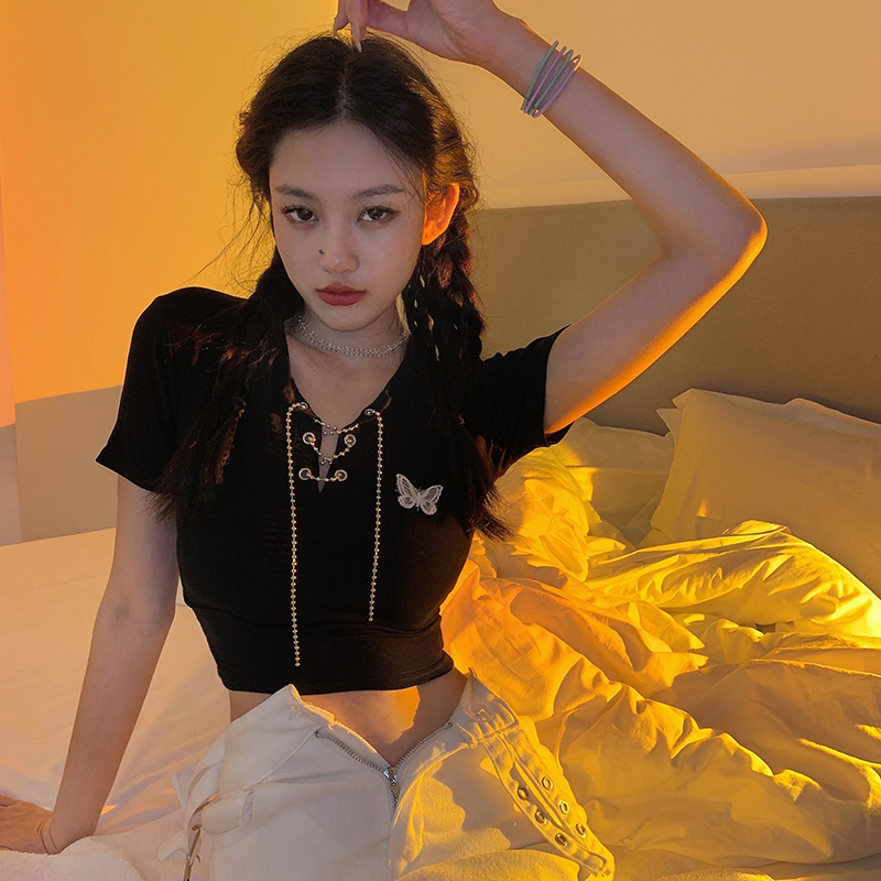 เสื้อผ้าวัยรุ่นเกาหลี เสื้อยืดวัยรุ่นผู้หญิง มีขนาด S M L XL