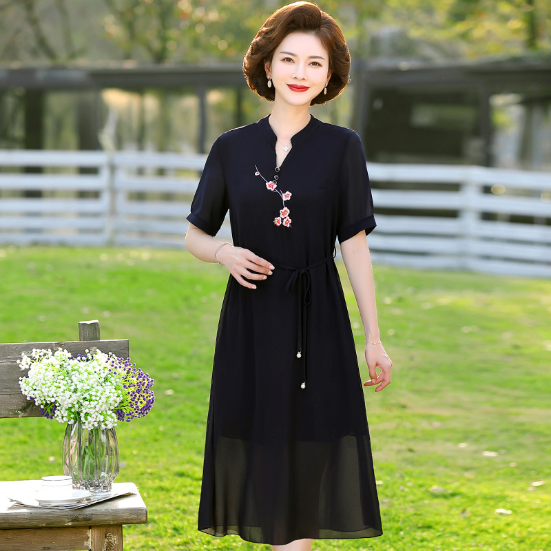 เดรสวัยผู้ใหญ่40-60ปี เดรสคุณแม่ ชุดเดรสทำงานวัยผู้ใหญ่ แบรนด์ MAMA DRESS