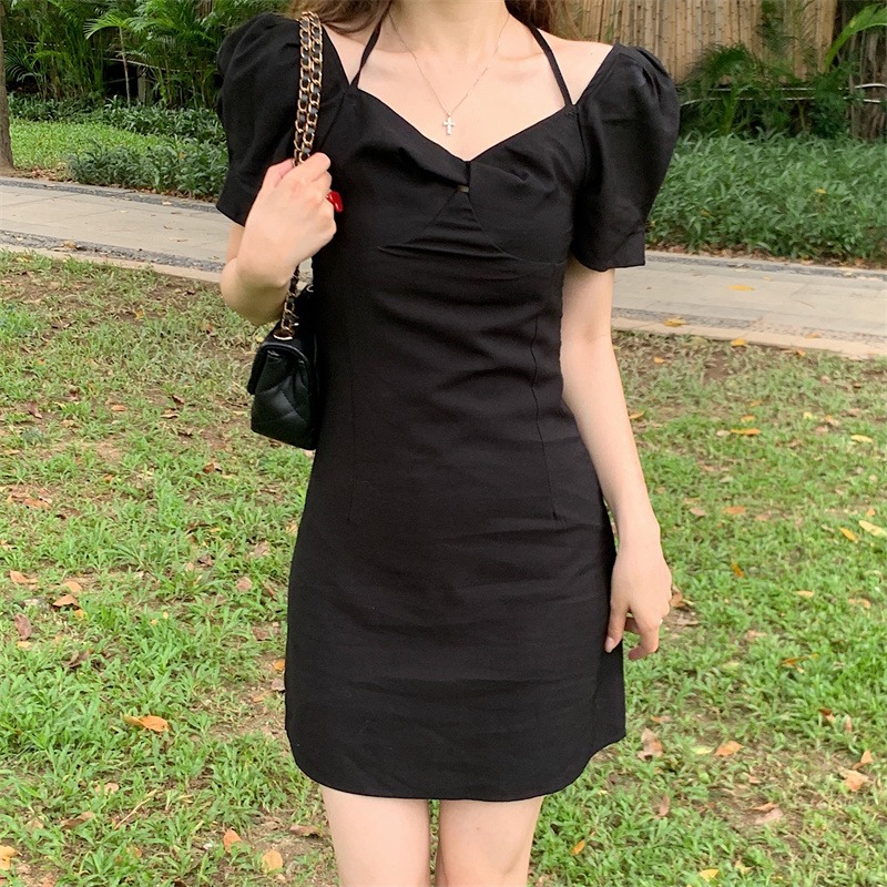 เดรสแขนสั้น มีไซส์ L-4XLอก 38-47 นิ้ว ใส่ได้ทั้งสาวหุ่นดีน่ารักจนถึงสาวอวบพลัสไซส์