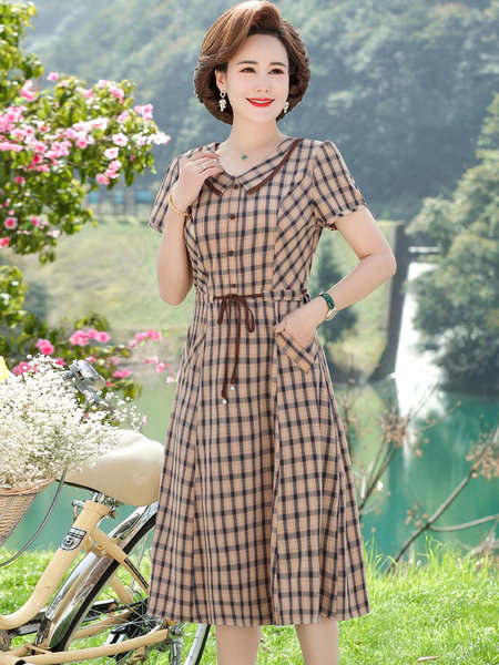 เดรสวัยผู้ใหญ่40-60ปี เดรสคุณแม่ ชุดเดรสทำงานวัยผู้ใหญ่ แบรนด์ MAMA DRESS