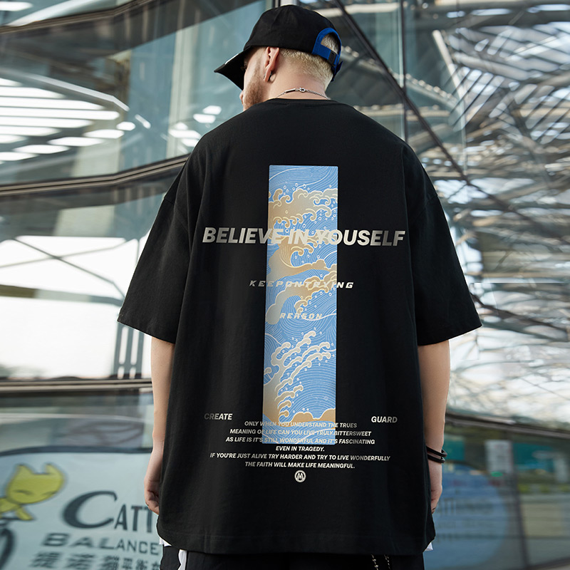 เสื้อยืดผู้ชายอ้วน S-5XL(อกเสื้อ39-51นิ้ว)