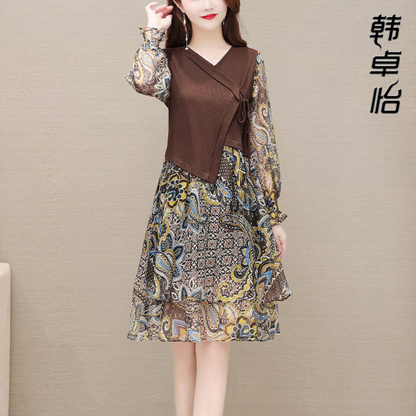 เดรสวัยผู้ใหญ่40-60ปี เดรสคุณแม่ ชุดเดรสทำงานวัยผู้ใหญ่ แบรนด์ MAMA DRESS