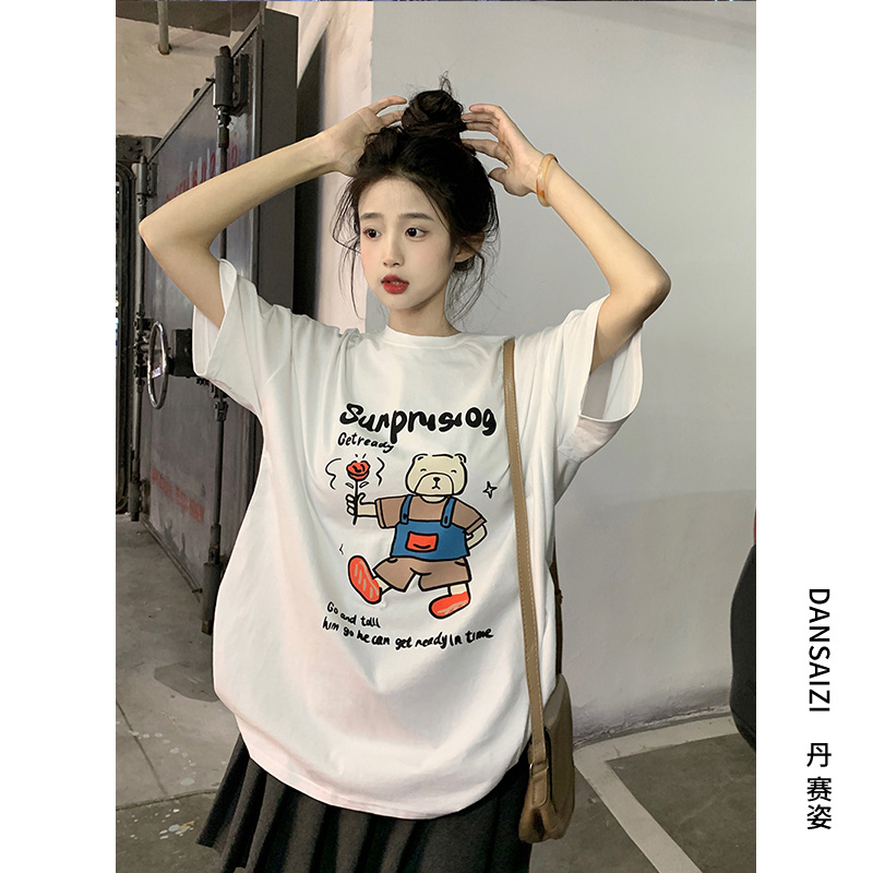 เสื้อผ้าวัยรุ่นเกาหลี เสื้อยืดวัยรุ่นผู้หญิง มีขนาด S M L XL
