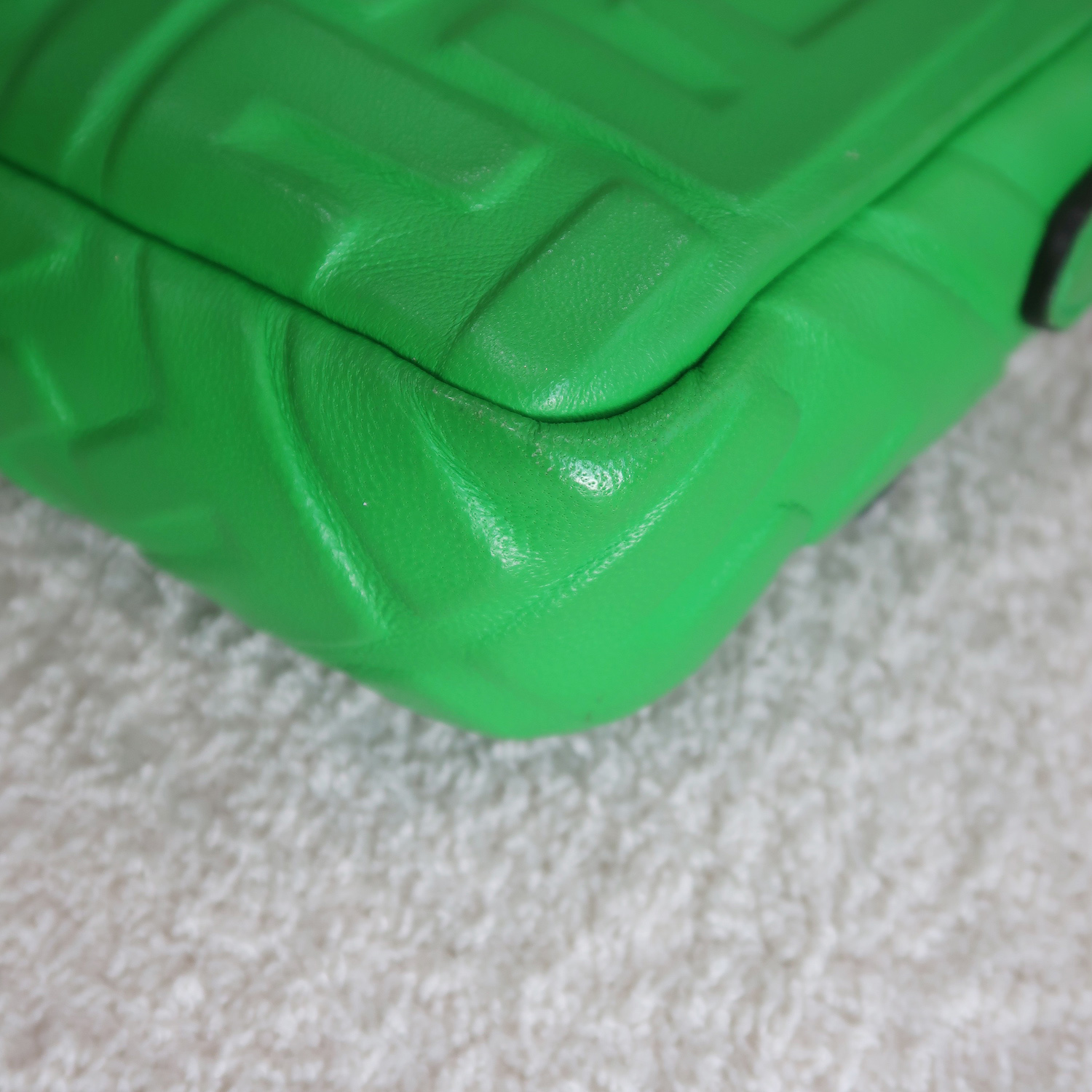 Fendi Green Nappa FF Mini Baguette