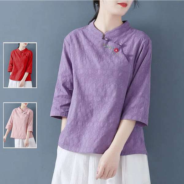 เสื้อลินิน เสื้อผ้าฝ้ายลินิน เสื้อเชิ้ตผ้าลินิน