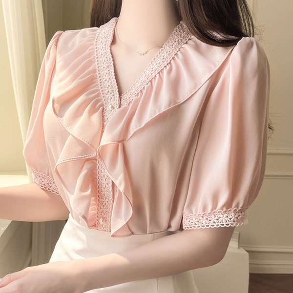 เสื้อชีฟองเกาหลี เสื้อชีฟองสวยๆ