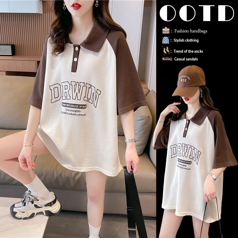 เสื้อยืดคนอ้วนแบบโอเวอร์ไซส์แบบ ulzzang fashion สนใจทักแชท