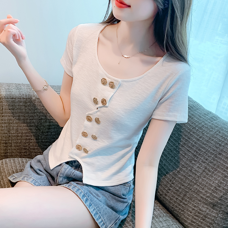 เสื้อผ้าวัยรุ่นเกาหลี เสื้อยืดวัยรุ่นผู้หญิง มีขนาด S M L XL