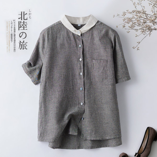 เสื้อลินิน แบบเสื้อสวยๆ เสื้อผ้าฝ้ายลินิน เสื้อเชิ้ตผ้าลินิน BY LININ