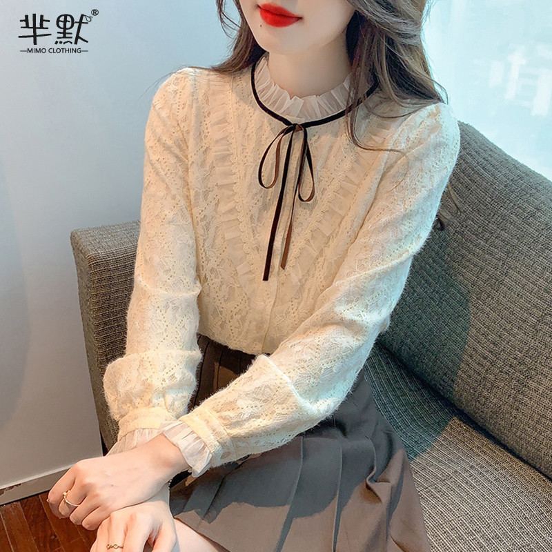 เสื้อลูกไม้ เสื้อเชิ้ตแขนยาว