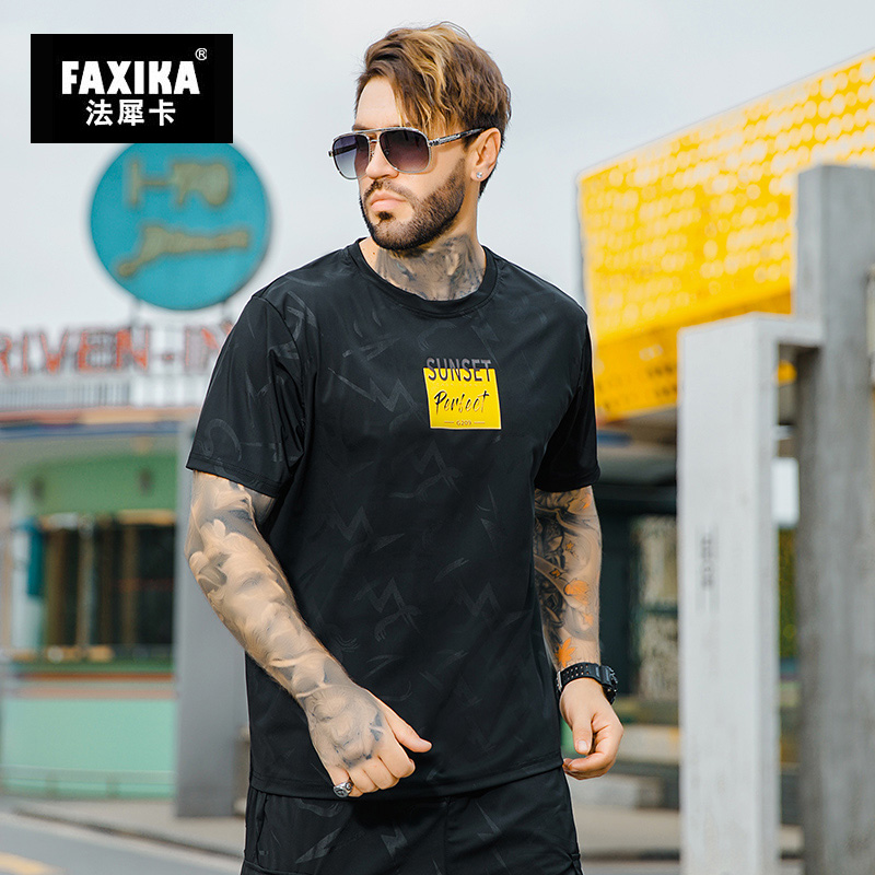 เสื้อยืดผู้ชายอ้วน S-5XL(อกเสื้อ39-51นิ้ว)