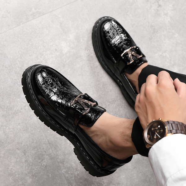 รองเท้าโลฟเฟอร์ชาย รองเท้าผู้ชาย รองเท้าแฟชั่นชาย รองเท้าหนังผู้ชาย Men Loafer Slip-On Shoes