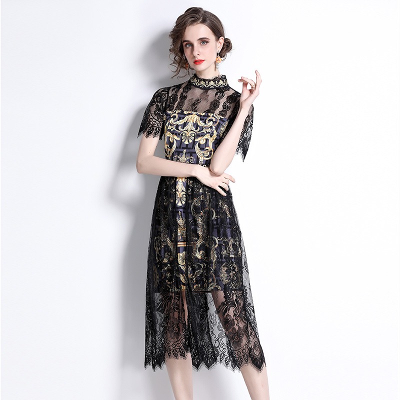 ชุดเดรสเรียบหรูดูแพง เดรสแบรนด์ DG Boutique