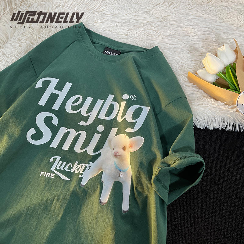 เสื้อยืดคอกลม ผู้ชาย เสื้อยืดผู้ชายเกาหลี เสื้อยืดเกาหลี แบรนด์ NELLY