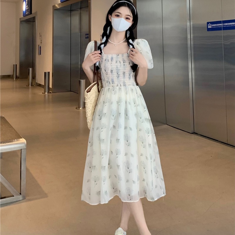 เดรสแขนสั้น มีไซส์ L-4XLอก 38-47 นิ้ว ใส่ได้ทั้งสาวหุ่นดีน่ารักจนถึงสาวอวบพลัสไซส์ จัดส่งฟรี! ทักแชทสั่งซื้อ