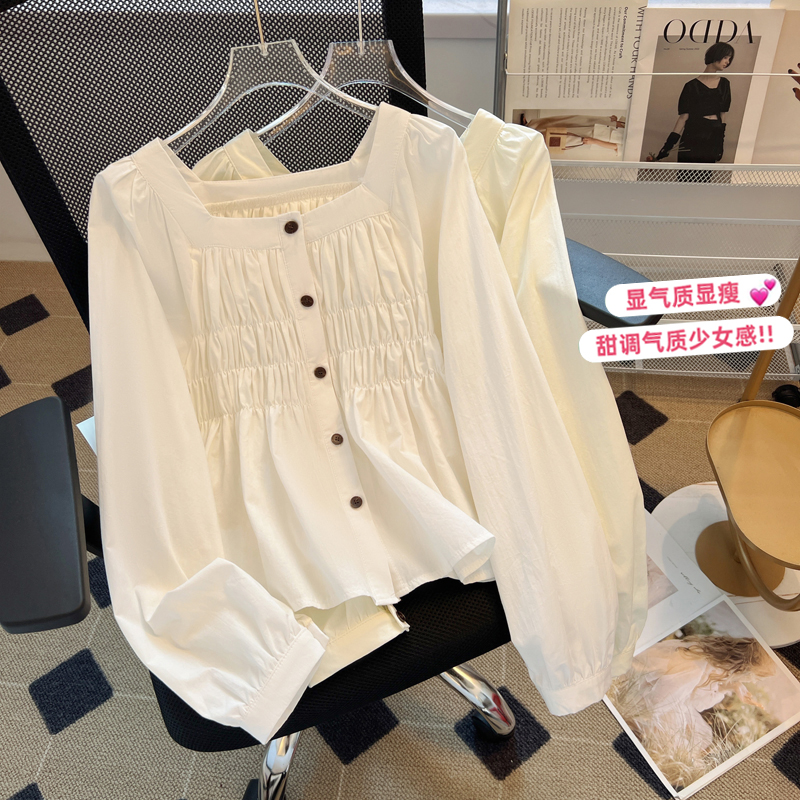 เสื้อเชิ้ตผู้หญิงแขนยาว เสื้อเชิ้ตผู้หญิงใส่ทํางาน 390 บาทต่อชิ้น ฟรีค่าจัดส่ง